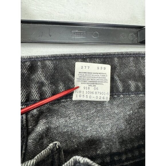 Vintage Levis 550 Jeans Womens 9 Long 27x32 Black Relaxed Tapered High Rise 90s - Picture 5 of 9